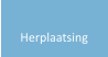 Herplaatsing